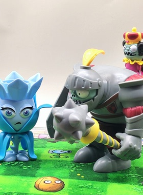 植物大战僵尸新角色水晶兰近卫巨人黑暗机械龙恐龙机械僵尸男玩具