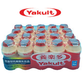 养乐多活性乳酸菌饮品原味低糖蜜桃低温含乳饮料100ml 20瓶