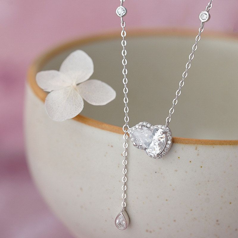 足银S999足银新中式葫芦流苏项链古风国风小众设计感独特锁骨链