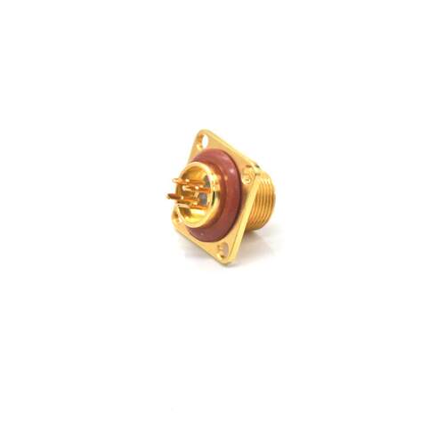 玻璃烧结真空密封连接器CX2-4P公母配套接头MX12-4芯插头
