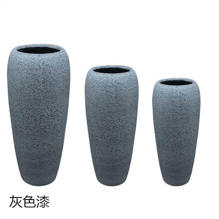 现落地玻璃钢装饰大花仿真绿植花缸公司家居样板间花艺摆件