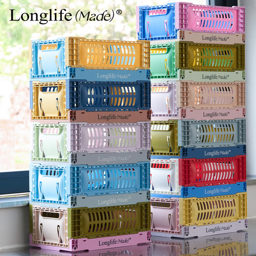 收纳筐工业风折叠篮零食收纳筐