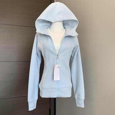 韩系修身卫衣短外套女款春秋连帽