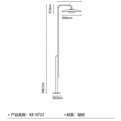 刻为户外草坪灯防水景观灯简约园林公园花园灯柱灯高杆路灯工程灯