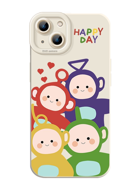 天线宝宝适用苹果15手机壳iphone14pro小众12硅胶13promax新款k80卡通16小米14华为pura80pro红米k70至尊版17