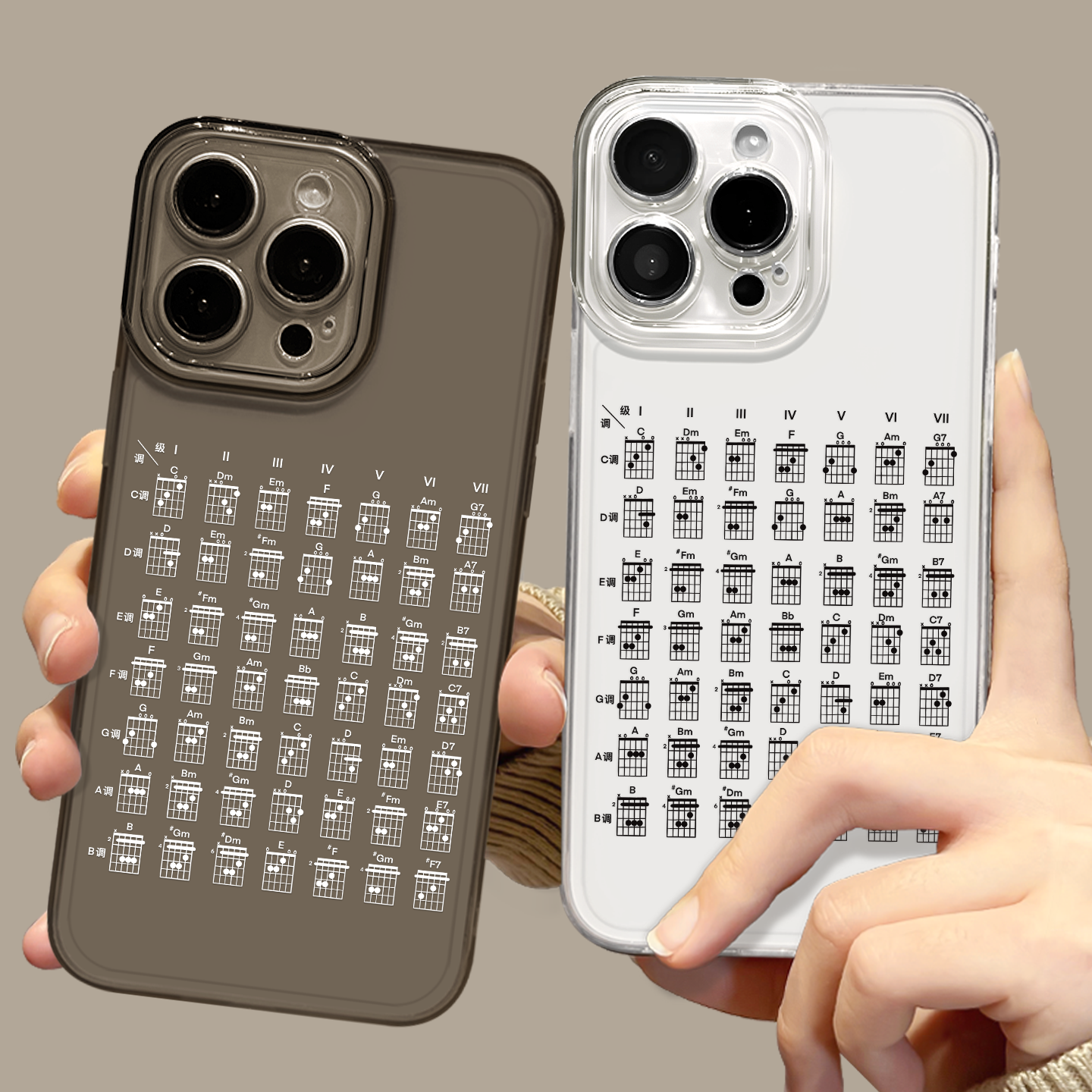 吉他和弦适用iqoo15手机壳oppofindx9/x8s一加13t/12透明opporeno14小众neo11/10pro男ace6t小众vivox300pro