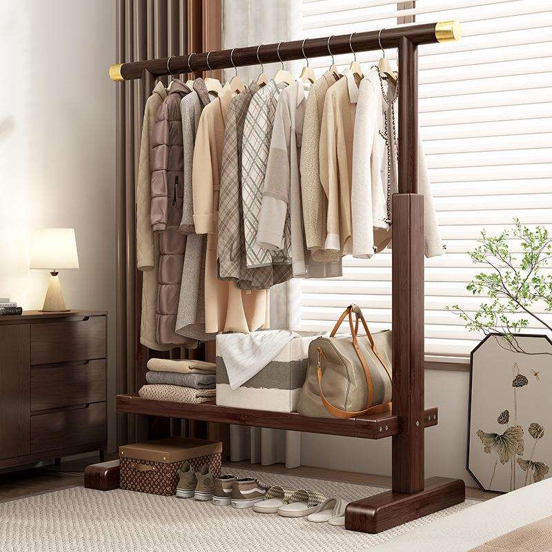 衣架落地卧室衣帽架家用室内入户门口衣服架子立式民宿小型挂衣架