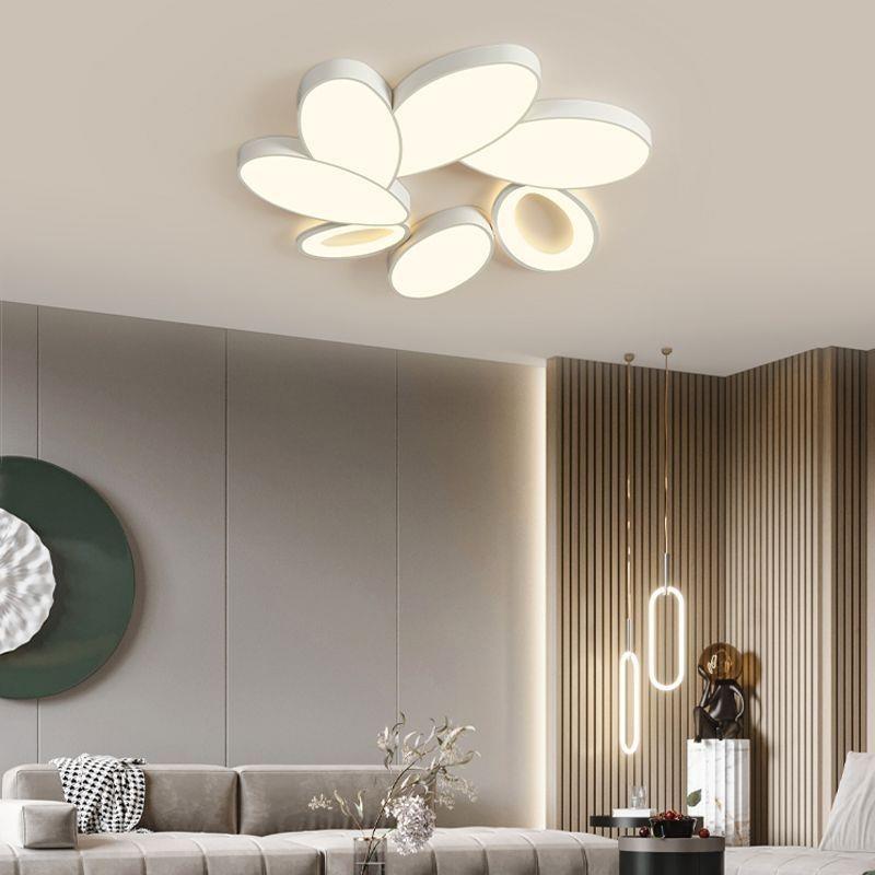 客厅灯卧室现代简约大气主灯全光谱广东中山吸顶灯具组合全屋套餐