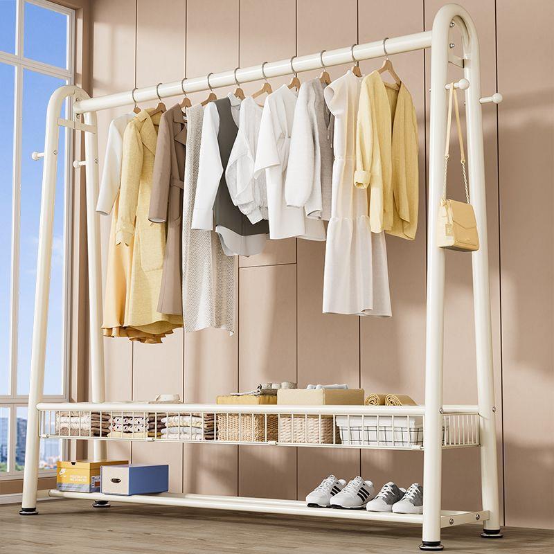 落地式家用晾衣架卧室挂衣架加厚衣帽架宿舍阳台简易凉晒衣服架子