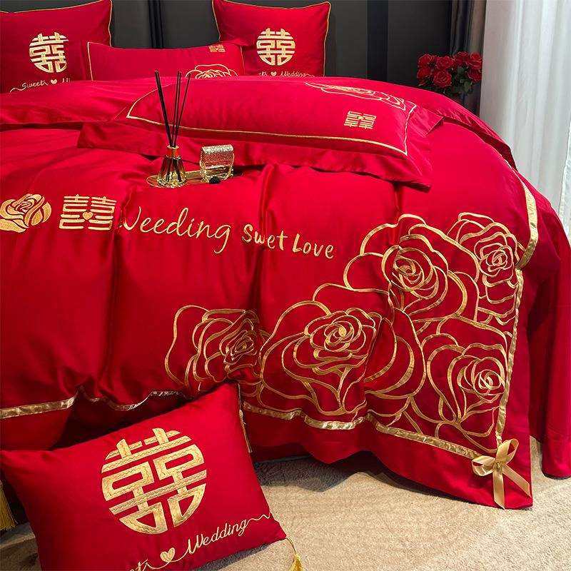 婚庆床品四件套100结婚被子喜被全套床上用品抱枕靠垫八件套8,清洗/食品/商业设备,风口/风叶/风机配件,淘宝优惠券,粉丝福利购,淘宝优惠卷