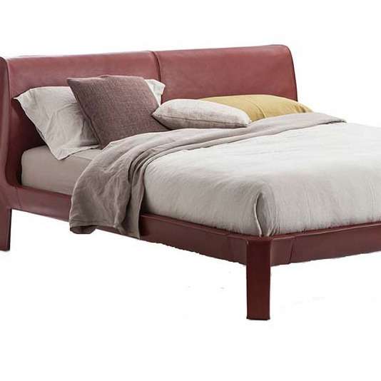 现代简约单双人床皮革软床L50 CAB NIGH马鞍皮皮床卧室双人软床