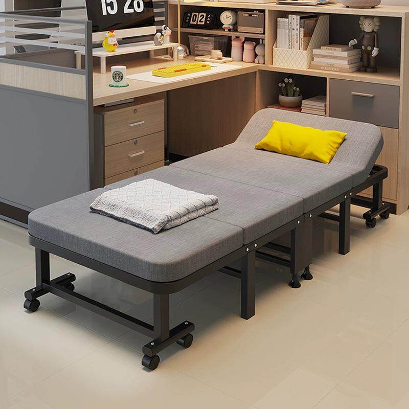 单人折叠床办公室午睡成人折叠床午休床单人便携式四折行床供应厂
