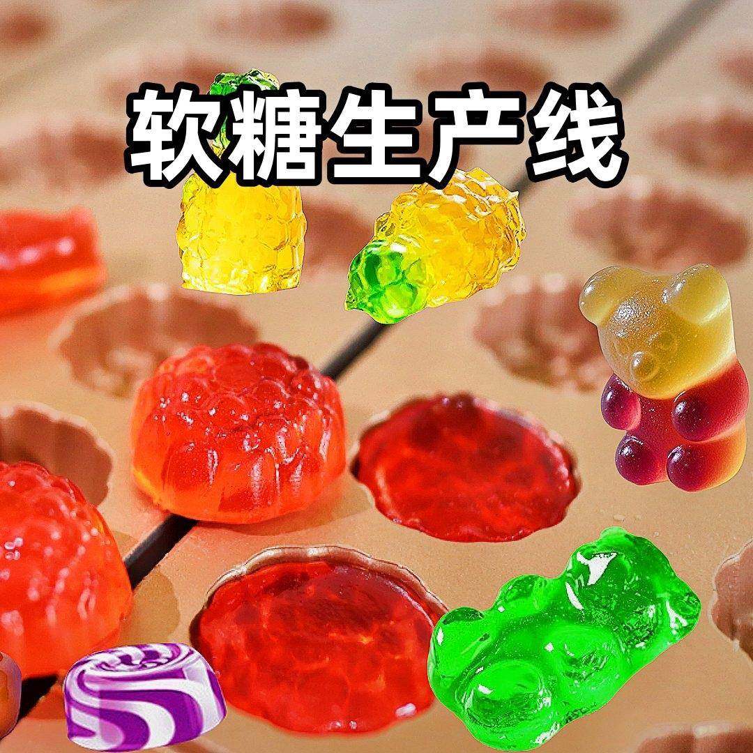 全自动软糖生产线保健品软糖软糖生产线上海糖果机械厂家直销食品