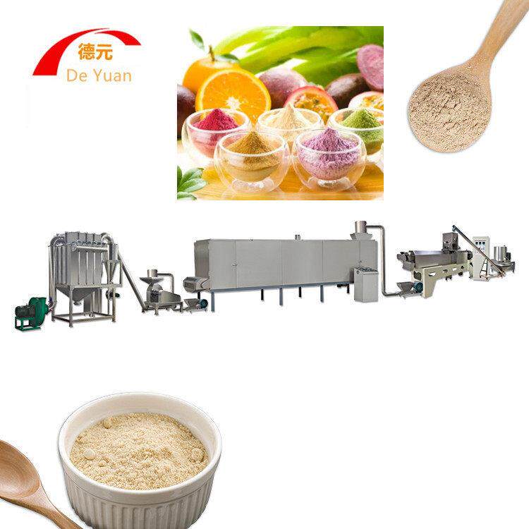 营养餐粉生产线 核桃营养粉生产线 黑芝麻糊生产线 食品膨化机
