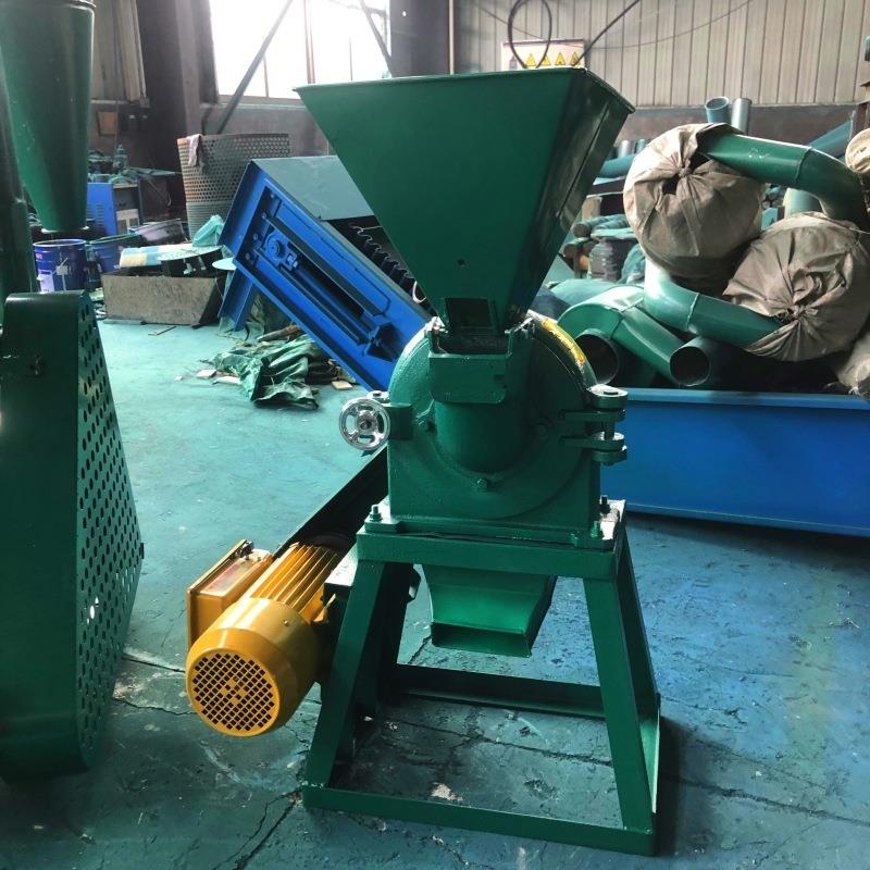 小型家用电玉米磨粉机 齿爪式红糖干辣椒粉碎机 粮食除尘粉碎机