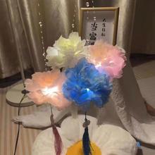 新款发光手提花灯莲花灯荷花灯笼成品汉服拍照道具公园夜市摆地摊