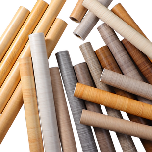 加厚木纹贴纸自粘墙纸仿木衣柜桌面橱柜木门家具翻新贴皮波音软片