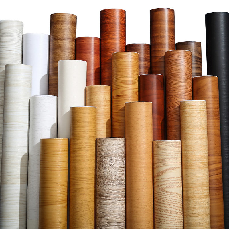 木纹贴纸墙纸自粘仿木防水PVC贴