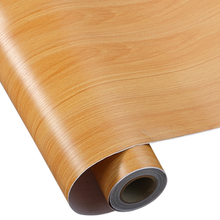 工程特厚黄椴木纹贴纸自粘仿木加厚木门改造翻新旧家具贴皮专用膜