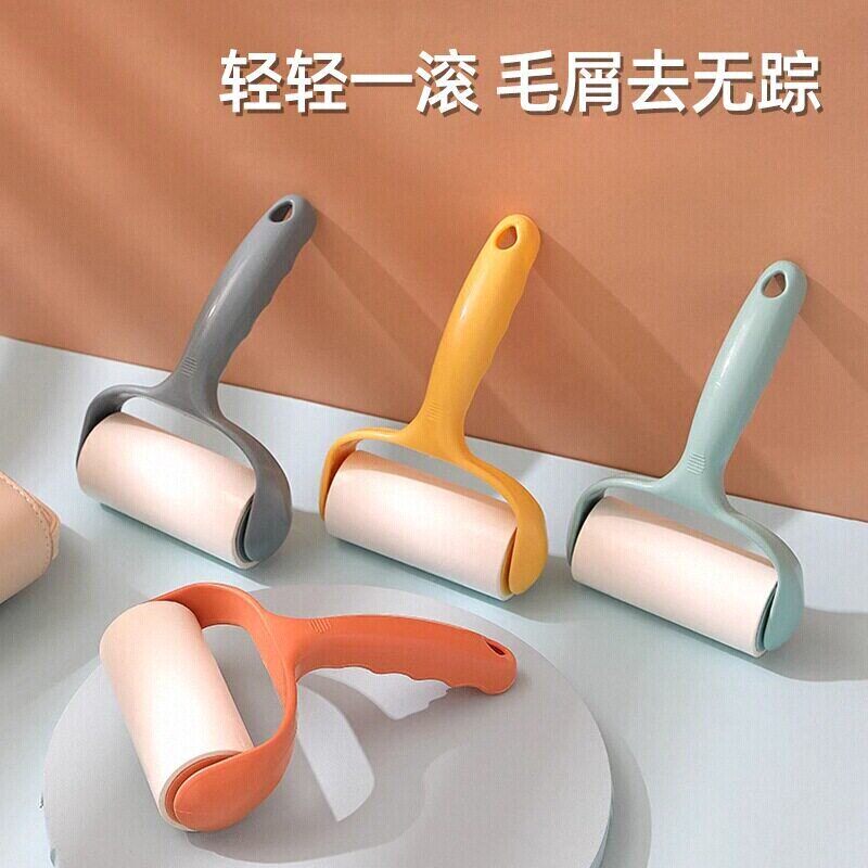 粘毛器滚刷粘头发毛衣粘毛可撕式滚刷黏灰除毛神器可替换滚筒式