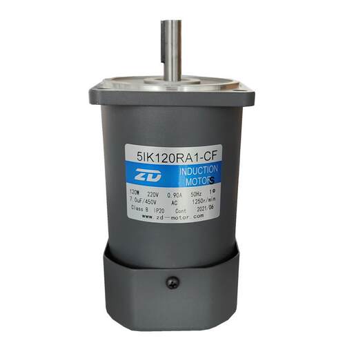 120W交流光轴带键调速电机5I120RA1-CF适配蜗轮蜗杆RV速机