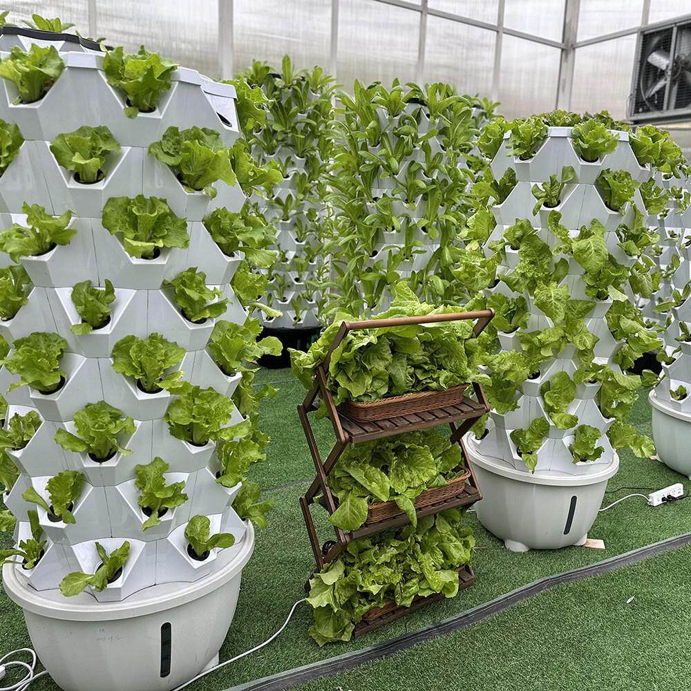 菠萝塔水培,种植塔65L水箱,外贸出口无土栽培立体栽培水培塔