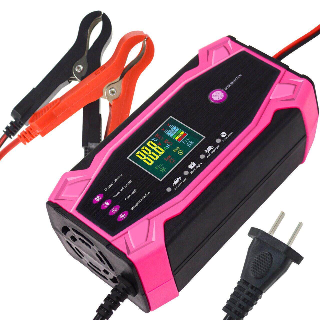 铅酸电池充电器12v24v10A智能通用汽车摩托车电池脉冲修复充电器