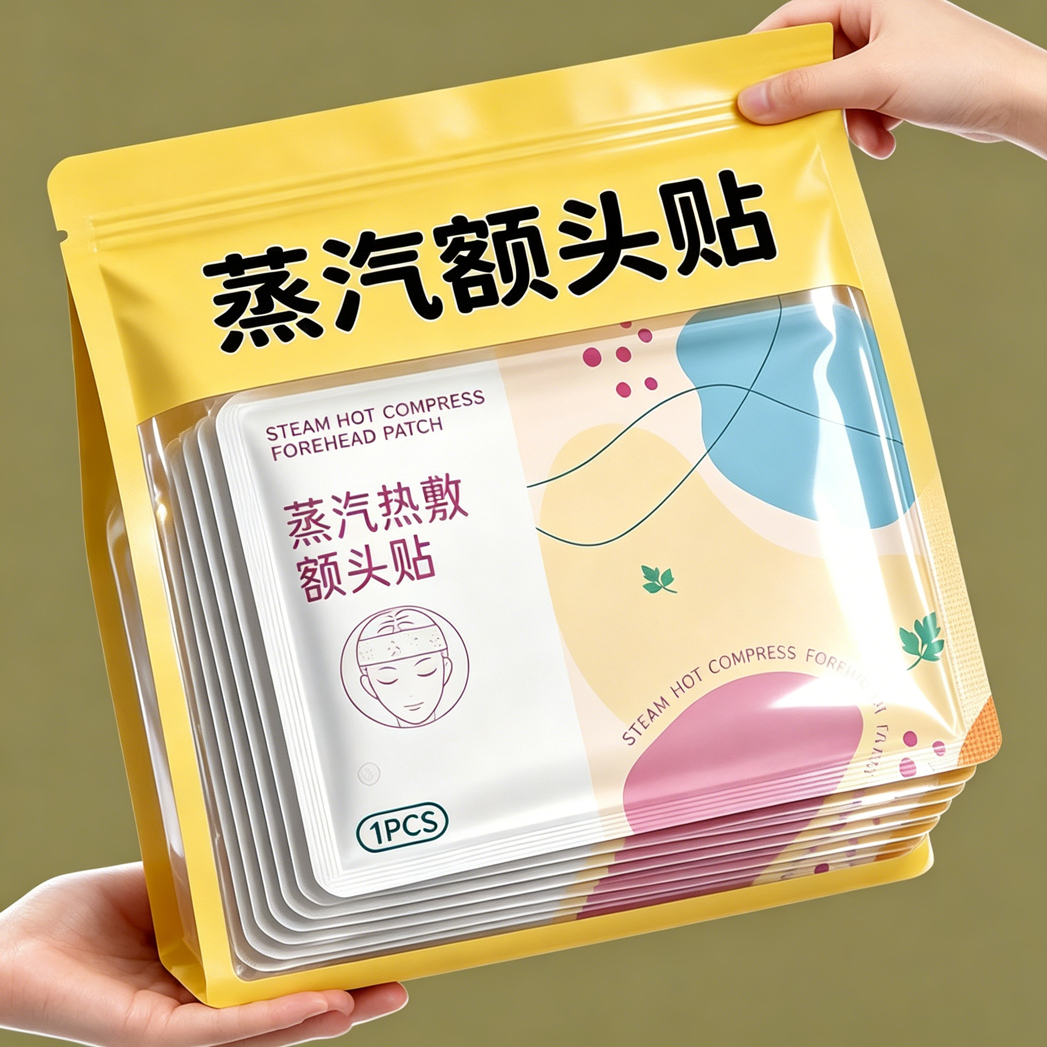 艾草蒸汽发热艾灸热敷贴暖肩颈