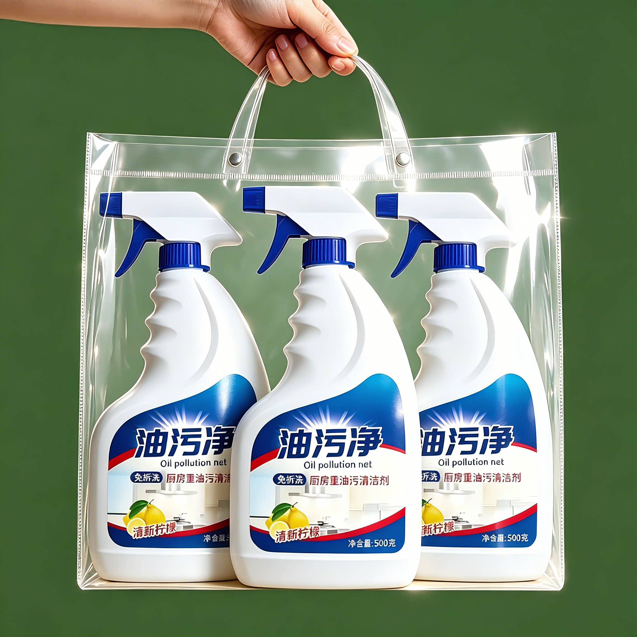 厨房重油污强力去污泡沫清洁剂