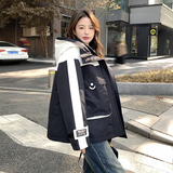 推白鸭绒内胆两件套羽绒派克服防风冲锋衣B191-23229-P278-K418，女装派克服，浙宝210（原浙宝191）