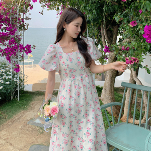 现货~夏季新款上新碎花连衣裙长款191-8807-P125-K175