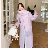 现货手工缝制羊毛双面呢大衣配围巾ZB191-F651-P270-K398，商品下架区，浙宝210（原浙宝191）