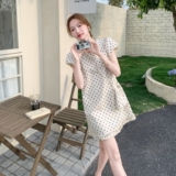 209-3257-P135-K199高端轻奢波点配包连衣裙，女装连衣裙，浙宝210（原浙宝191）