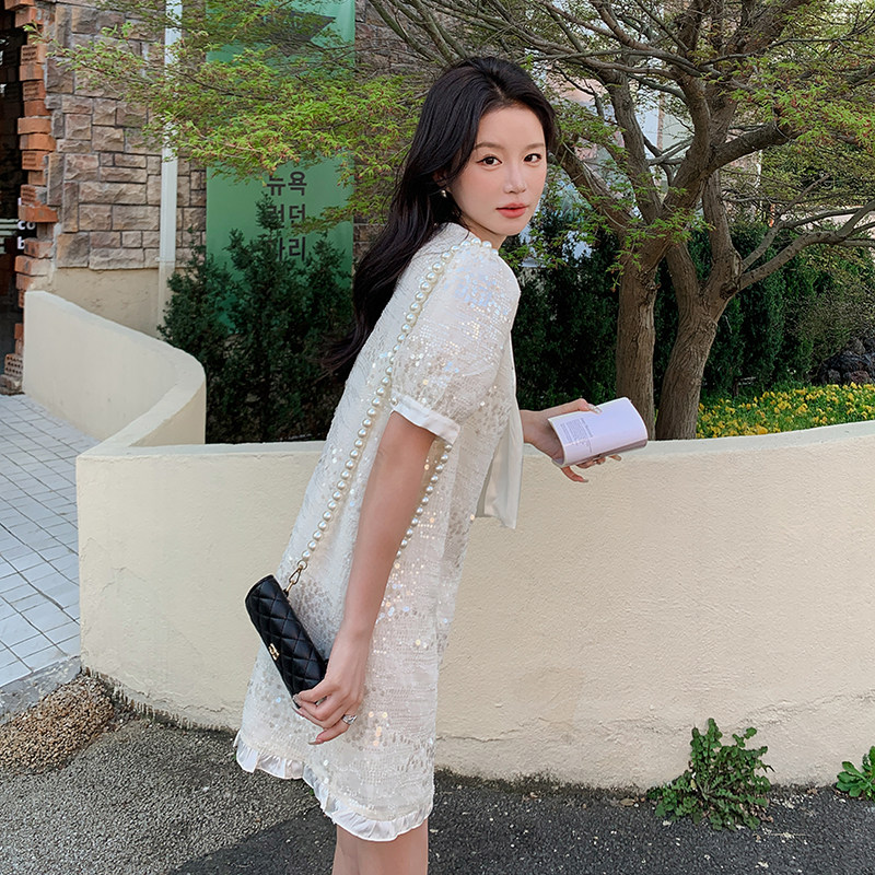 现货209-2829-P110-K178亮片连衣裙甜美，女装连衣裙，浙宝210（原浙宝191）