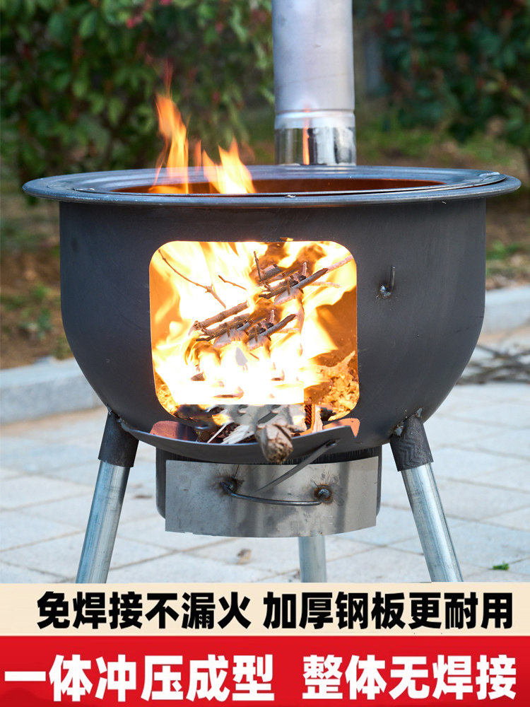 铁锅灶台庭农村2023新款便携大灶一体冲压室外炖鸡新型炉具家用