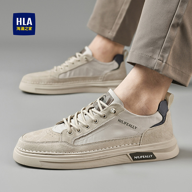 HEILAN HOUSE 남성 신발 겨울 통기성 스포츠 및 캐주얼 신발 트렌디 한 다목적 레트로 슬립 온 남성 캔버스 신발