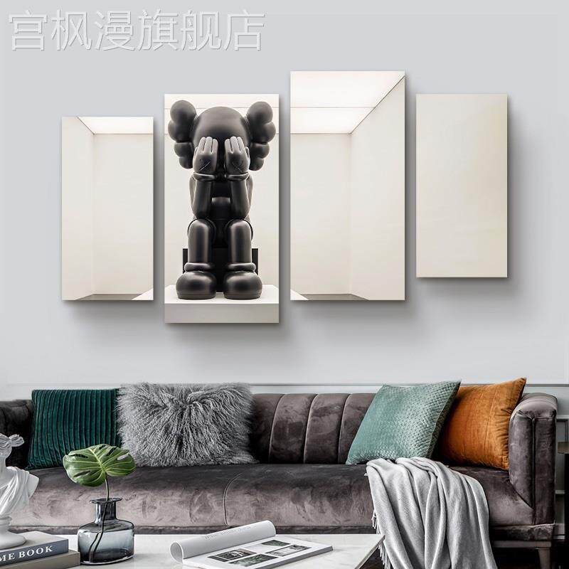 新款潮流客厅沙发背景墙