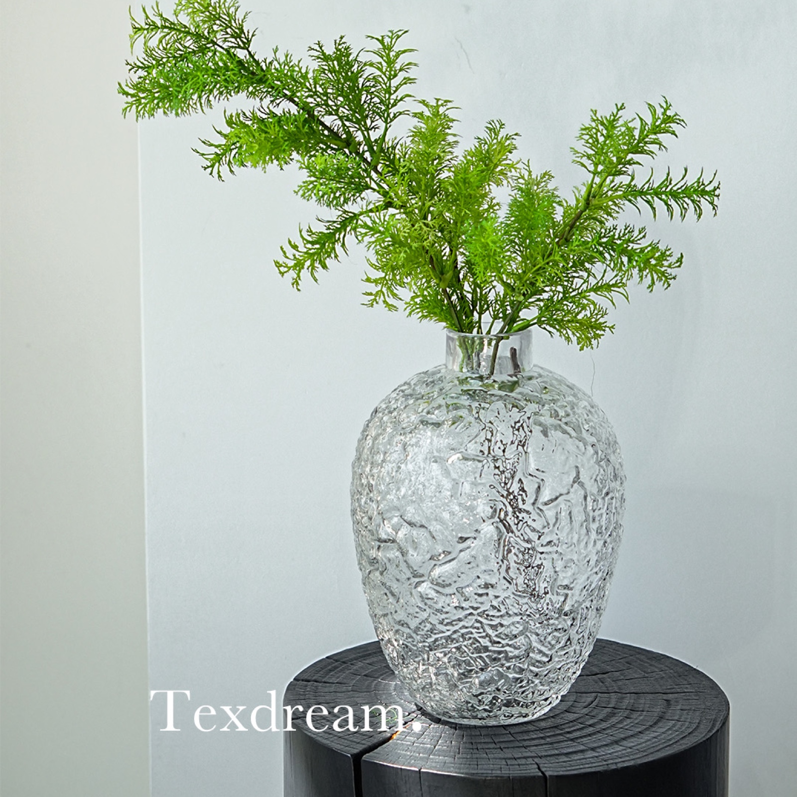 texdream冰川纹花瓶高级桌面摆件