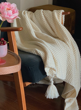 Texdream织梦 现代简约针织盖毯沙发办公室午睡毯床上空调毯四季