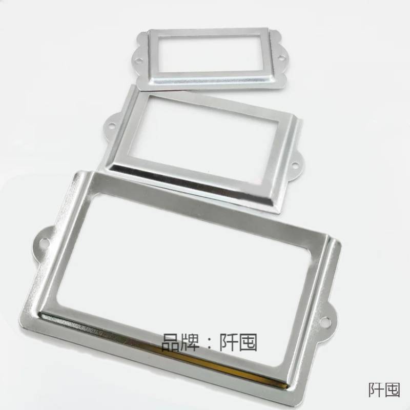 .代件柜不锈钢标签框加厚材质牌铁皮更衣柜档案柜配件插名片卡