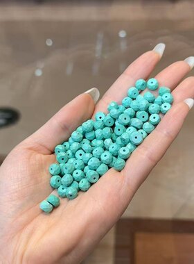 菱镁矿刻面直切桶珠配件手工DIY文玩手链项链隔珠饰品时尚配饰
