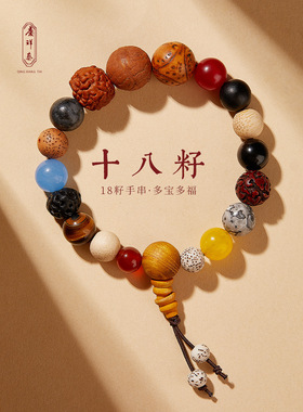 18籽手串手持十八籽串菩提手串女生十八子多宝佛珠手链女男