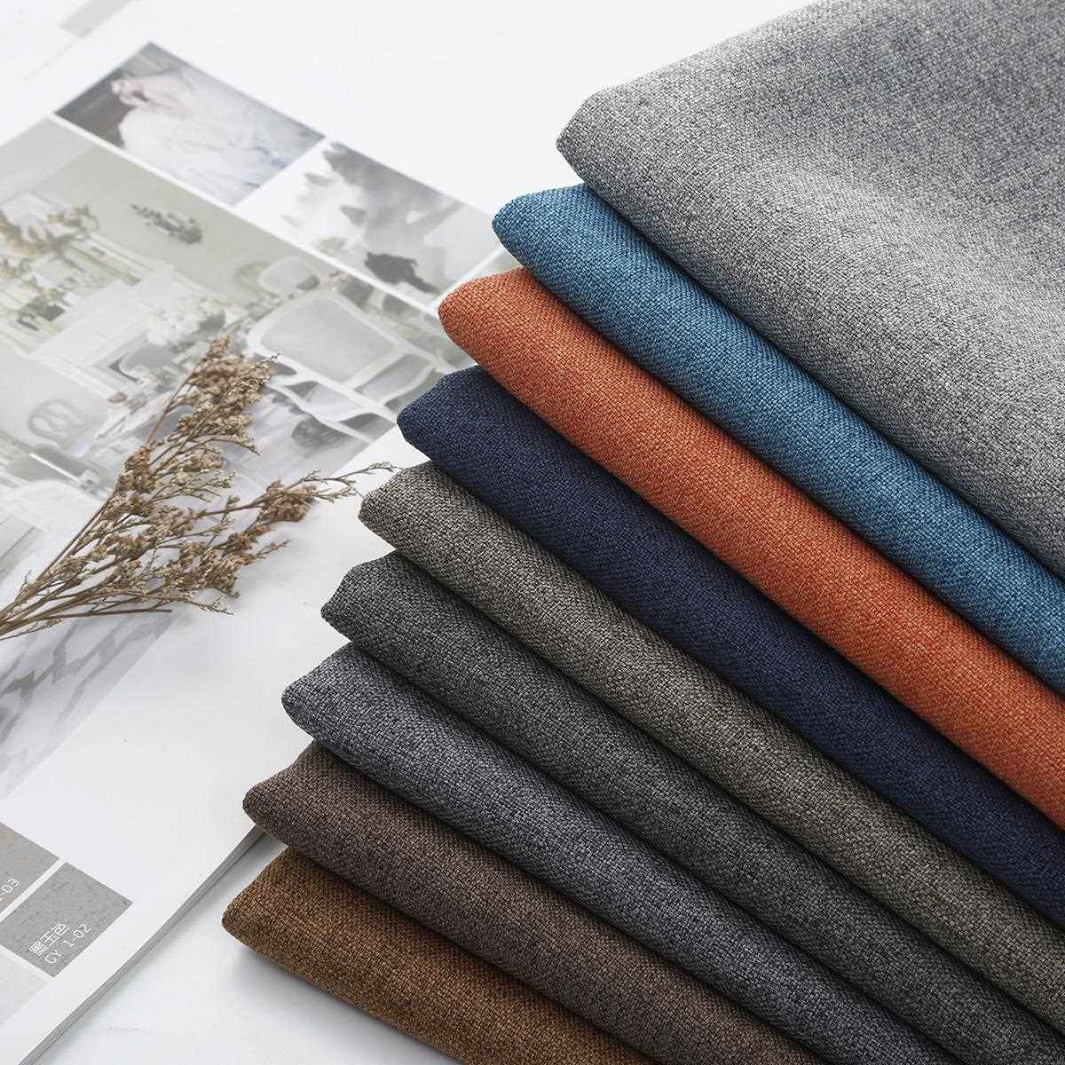新款直销高档仿亚麻 粗纹理棉麻布料沙发抱枕桌布桌椅外包沙发布