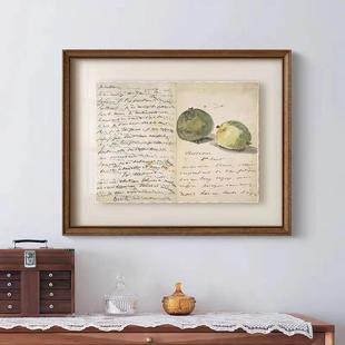 直销马奈 饰画中古挂画法式 信印象派悬浮式 裱装 复古餐厅咖 装 新款