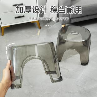 新款 塑 直销PET透明小凳子家用换鞋 凳创意儿童矮凳客厅茶几旁边