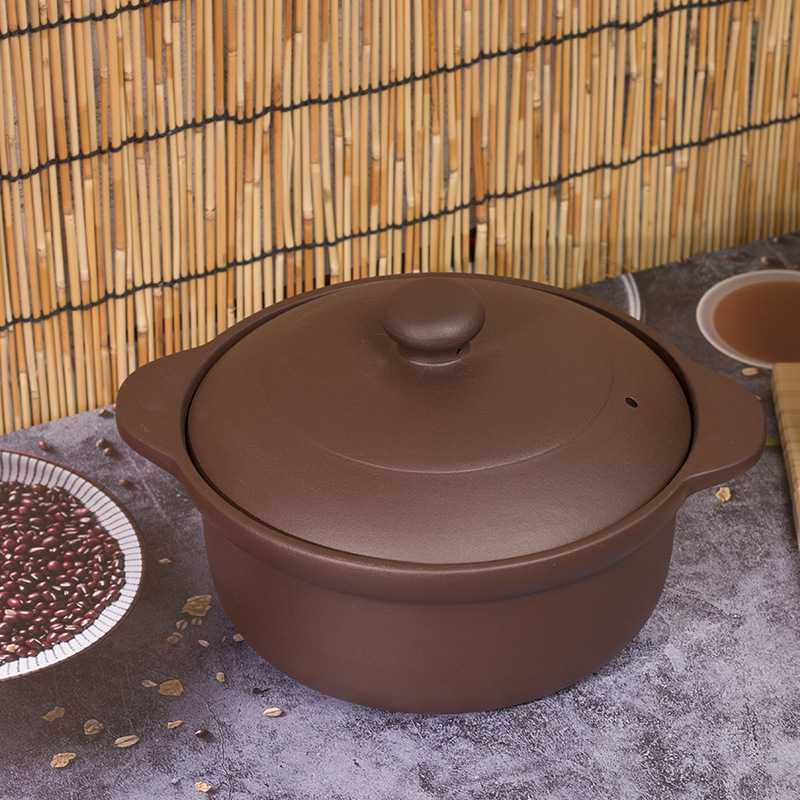 新款直销宜兴紫砂锅炖锅汤锅沙锅养生汤煲家用燃气汤煲干烧不炸隔