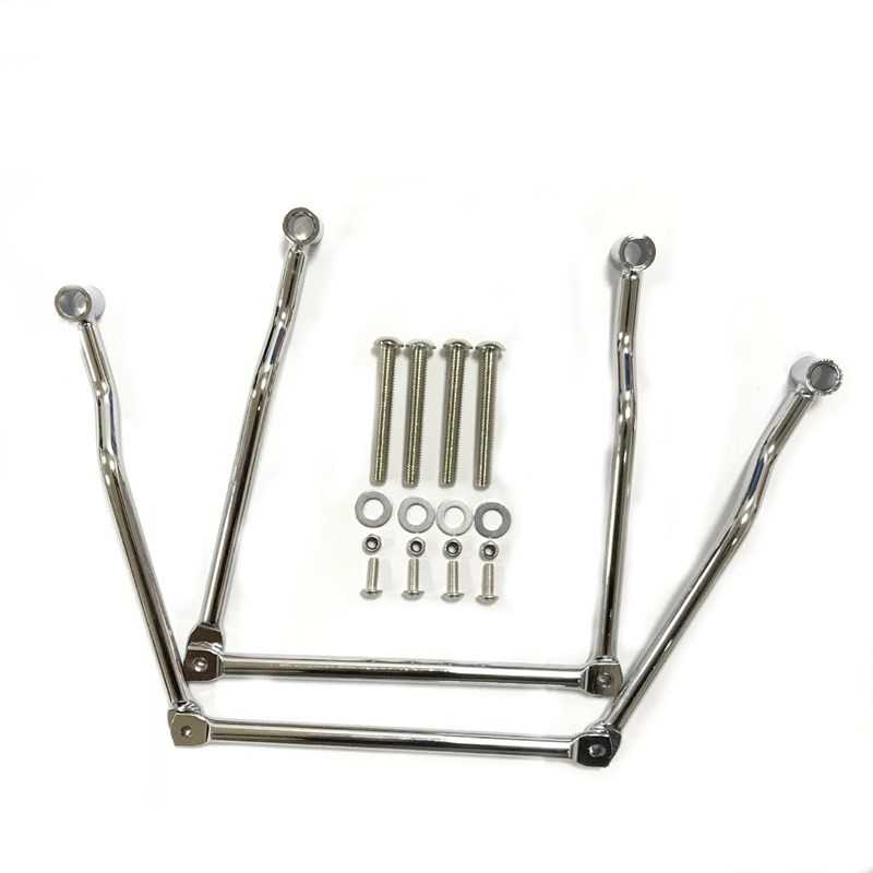 新款直销直销摩托车改装边包支架 哈雷分体支架 太子车挂包活动支