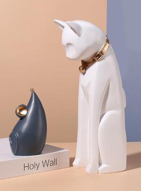 新款直销树脂动物摆件工艺品家居办公店铺饰品创意礼品工艺品和睦