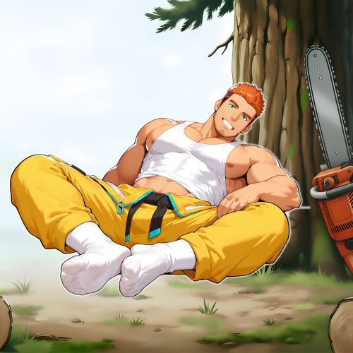 原创-双插亚克力立牌定制人形摆件胸肌二次元腹肌盖伊传说-兰德