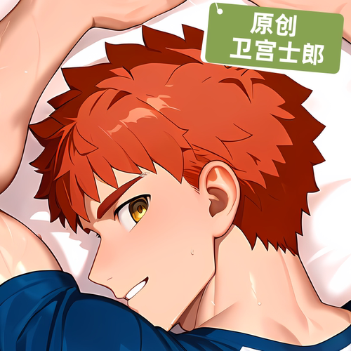 原创-fate卫宫士郎动漫等身抱枕芯套定制二次元人形胸腹肌腐女